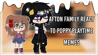 Afton family react to Poppy Playtime | New AU | New designs | FNAF