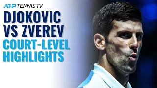 Novak Djokovic vs Alexander Zverev Thriller: Court-Level Highlights! | Nitto ATP Finals 2021