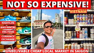 Cheapest Shopping Market in Vietnam! Nightlife, Beer Prices, Bike Rental & Veg Food Ho chi Minh City