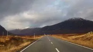 Drive To Glencoe Scottish Highlands Of Scotland