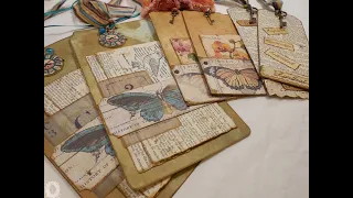 Tag Along Tuesday | File Folder Tags Sprayed with DIY Alcohol Inks