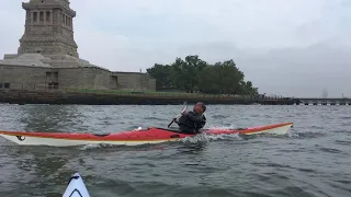 Javier Castano Kayaking Statue of Liberty NY