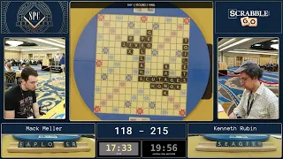 2023 Scrabble Players Championship Game 1 - Mack Meller vs. Kenneth Rubin