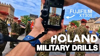 First Person Perspective at Polish Military Drills in Krakow