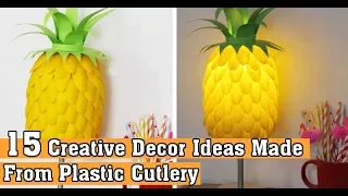 15 Creative Decor Ideas Made From Plastic Cutlery