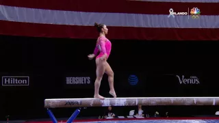 Aly Raisman - Beam - 2016 P&G Gymnastics Championships - Day 1