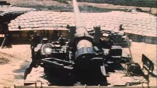 United States soldiers prepare M-107 Howitzer for firing at Fire Station Base Ell...HD Stock Footage