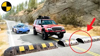 Cars vs Unfinished Speed Bump 😱 BeamNG.Drive