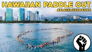 HAWAIIAN-STYLE PADDLE OUT FOR GEORGE FLOYD