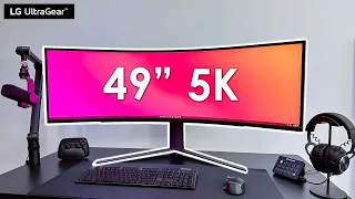 NEW LG 49-inch SUPER Wide 240hz 1ms Gaming Monitor | LG 49GR85DC Review