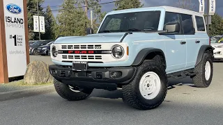 2024 Ford Bronco Heritage + Hard and Soft Top, Storage Bag, Hoop Steps Review | Island Ford