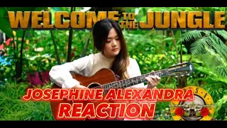 Josephine Alexandra Welcome To The Jungle - Fingerstyle Guitar Cover REACTION #josephinealexandra