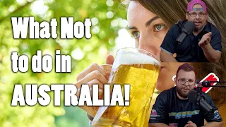 Americans React To 11 Things NOT to do in Australia - MUST SEE BEFORE YOU GO!