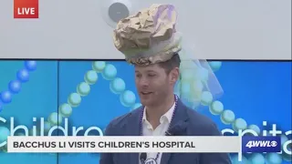 Jensen Ackles, Bacchus LI visits Children's Hospital