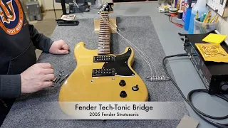 2005 Fender USA Stratosonic (Strat-O-Sonic) HH & Fender Tech Tonic Bridge: Brief Repair and Overview