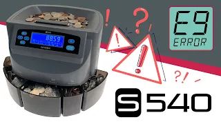 Nadex S540 Coin Sorting Machine: E9 Error Code Troubleshooting