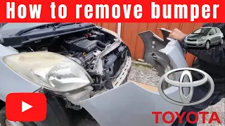 How to Remove Vitz / Yaris Bumper & Headlights