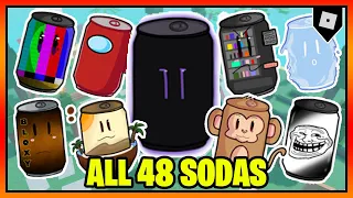 ALL 48 SODAS in FIND THE SODAS || Roblox