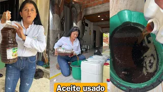 Ella comenzó SIN DINERO una idea millonaria con aceite usado