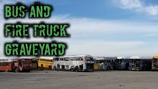 School bus graveyard