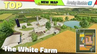 FS22 ★ NEW MAP "The White Farm" - Farming Simulator 22 New Map Review 2K60