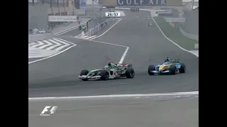 F1 – Fernando Alonso versus Mark Webber – Bahrain 2004