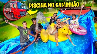 TRANSFORMAMOS O CAMINHÃO EM UMA PISCINA GIGANTE! - MUITA LOUCURA!