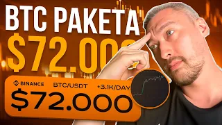 БИТКОИН $72 000🚀 КОГДА КОРРЕКЦИЯ?