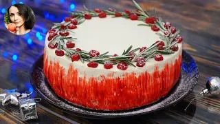 Торт "Взрыв вкусов"! Бисквитный торт с ягодами | Кулинарим с Таней