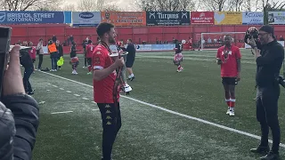 Tamworth FC trophy parade/ lap of honour (national league North champions 2023/24)