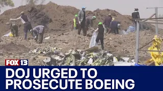 Families of victims who died in Boeing 737 Max 8 crashes urge DOJ to prosecute Boeing | FOX 13 Seatt