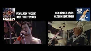 Under Pressure | Queen : Rock Montreal (2007) & We Will Rock You (2001) Comparison