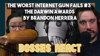 The Worst Internet Gun Fails #3 - The Darwin Awards by Brandon Herrera | Bosses React