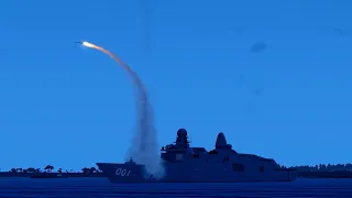 Cruise Missiles Fired from Warship Destroy Military Base | Arma 3 Military Simulation