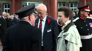 Princess Anne visits the Severn Valley Railway