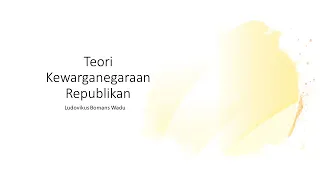 Teori Kewarganegaraan Repbulikan