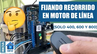 FIJANDO RECORRIDO/CURSO EN MOTOR DE LÍNEA (SOLO 400, 600 y 800)