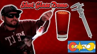 Shot Glass Demo - Glass Blowing Tutorial - Colorado Color Company - Lampworking - GTT Mirage - Boro