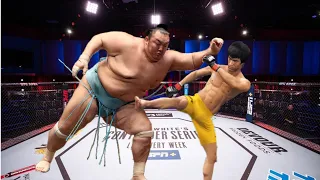 UFC4 | Bruce Lee vs Funny Sumo (EA Sports UFC 4) wwe mma