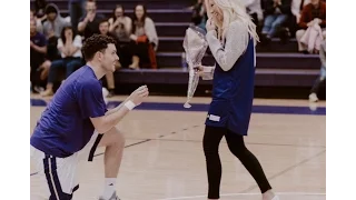 Basketball Player Proposes to GF on Senior Night