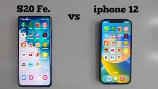iphone 12 VS Samsung S20 fe || Speed Test