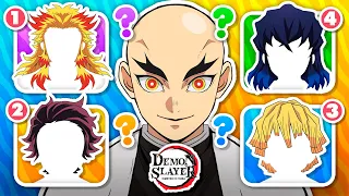 CAN YOU GUESS THE HAIR? ⚔️👺 Demon Slayer / Kimetsu no Yaiba Season 3 🐗✨