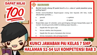 Kunci Jawaban PAI Kelas 8 Halaman 52 - 54 Ayo Berlatih Bab 3