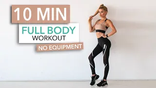 10 MIN FULL BODY WORKOUT // No Equipment | Pamela Reif