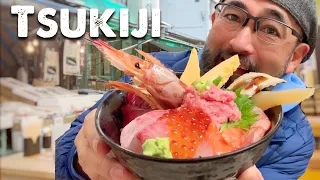 Japanese Street Food Tour | TSUKIJI MARKET in Tokyo