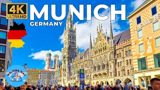 Munich, Germany Walking Tour - 4K 60fps with Captions