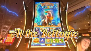 Griffin's Throne: Bonus Slot Play at the Bellagio, Las Vegas, Nevada