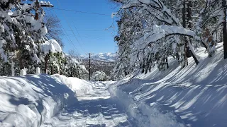 Snowmageddon in Lake Arrowhead, San Bernardino