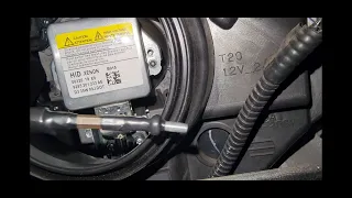 Ford Escape 2014 HIB bulb replacement easy way!!