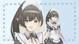 Live2Dモデル【VTS/nizimaLIVE】【VTuber向き/汎用モデル】カスタマイズ特化：メイド服　サンプル動画